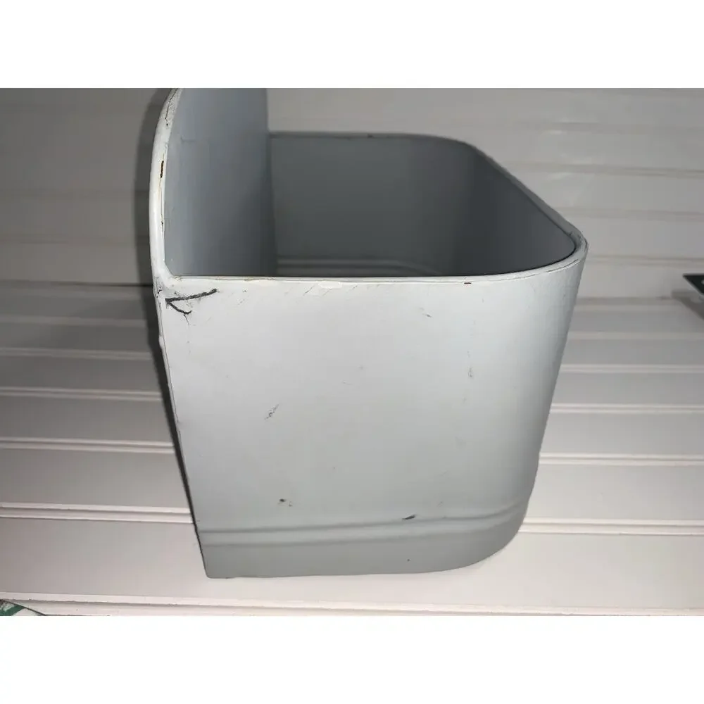 Metal Mail WALL POCKET Letter‎ Holder Organizer Farm House Grey Rusty